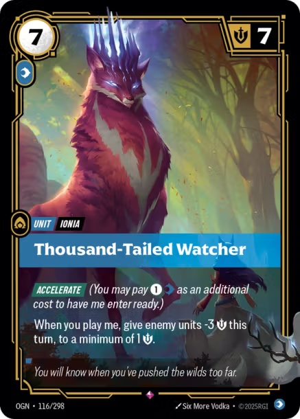 Thousand-Tailed Watcher: 116/298 / Origins / Riftbound: League of Legends
