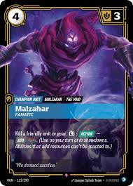 Malzahar, Fanatic 113/298 / Origins / Riftbound: League of Legends
