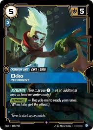 Ekko, Recurrent 110/298 / Origins / Riftbound: League of Legends