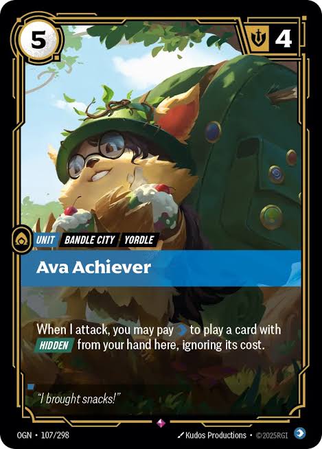 Ava Achiever 107/298 / Origins / Riftbound: League of Legends