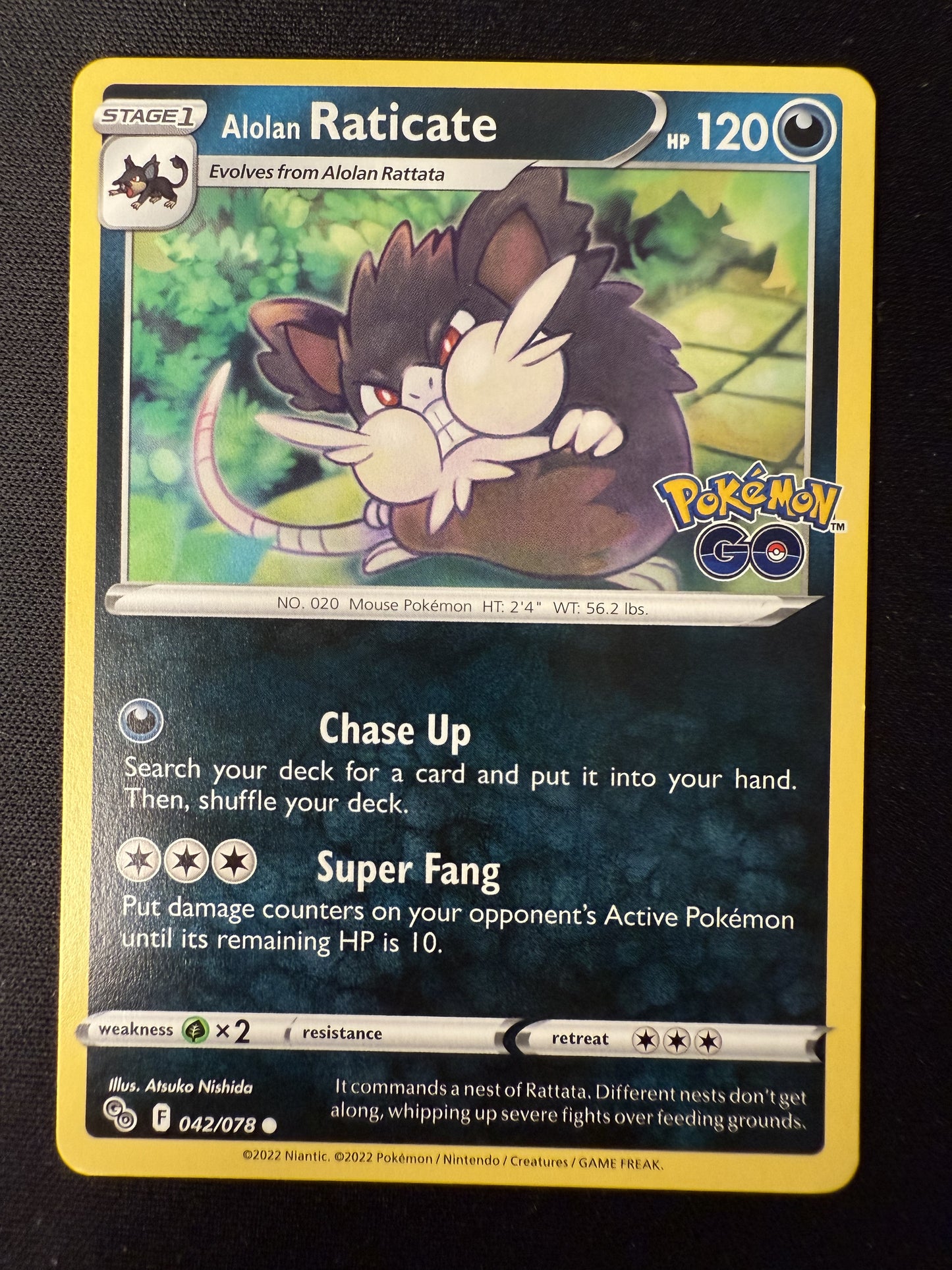Alolan Raticate 042/078 Pokemon GO - common - 2023