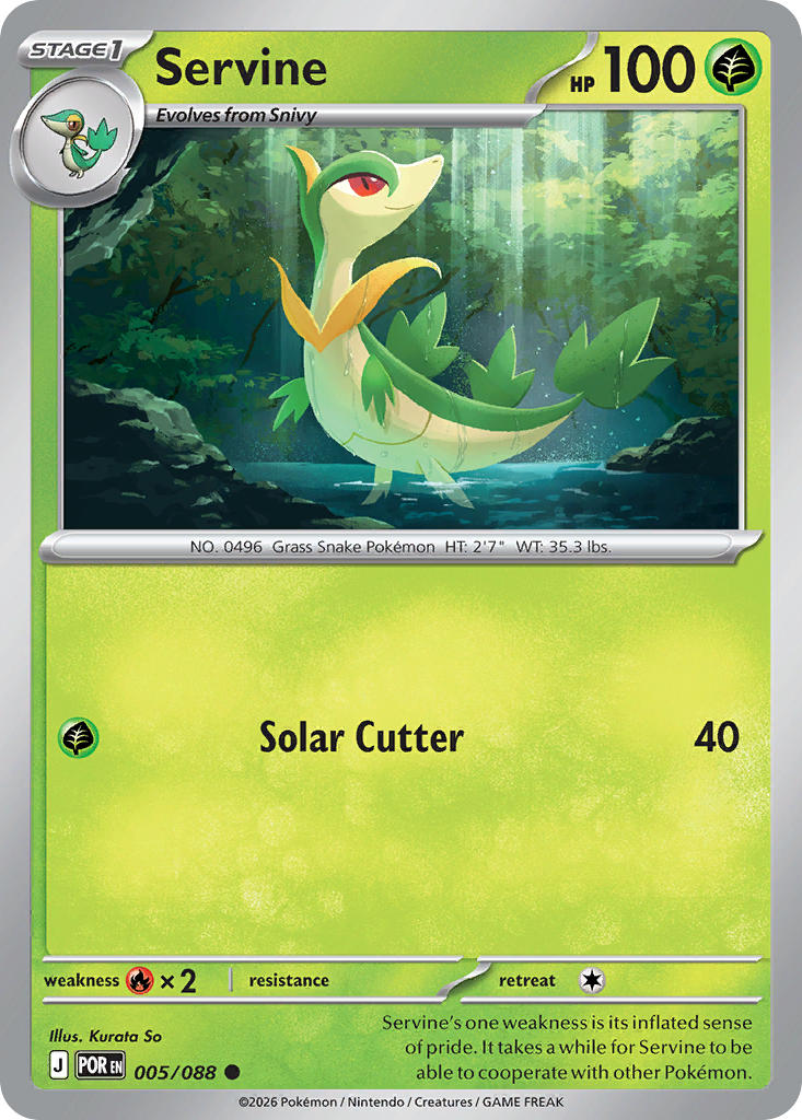 Servine 005/088 / Perfect Order / Pokémon