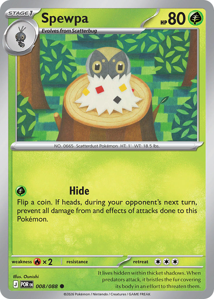 Spewpa 008/088 / Perfect Order / Pokémon