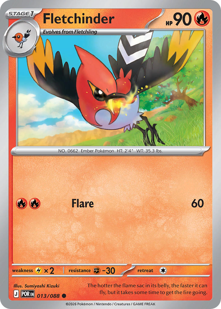 Fletchinder 013/088 / Perfect Order / Pokémon