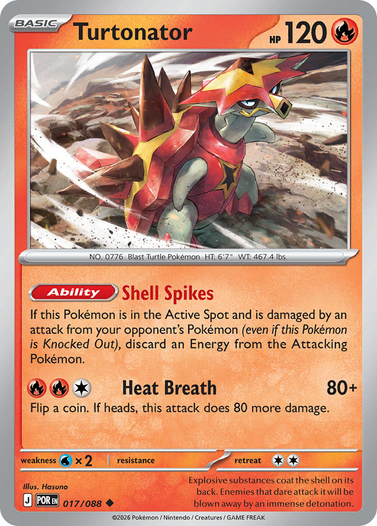 Turtonator 017/088 / Perfect Order / Pokémon