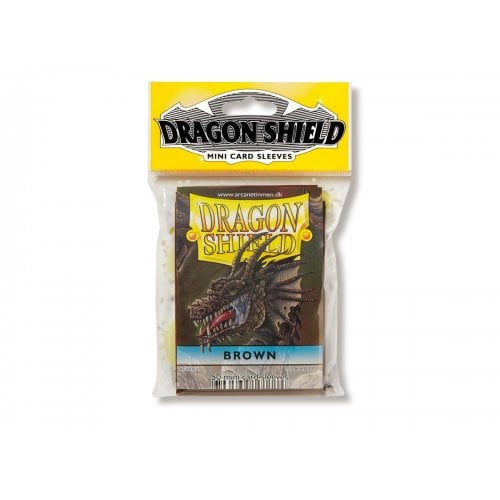 50 Dragon Shield Mini Brown Sleeves