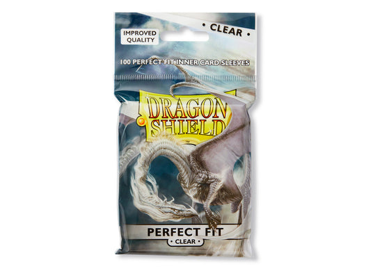 100 Clear Dragon Shield Toploading Perfect Fit Sleeves