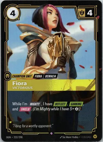 Fiora 232/298 / Origins / Riftbound: League of Legends