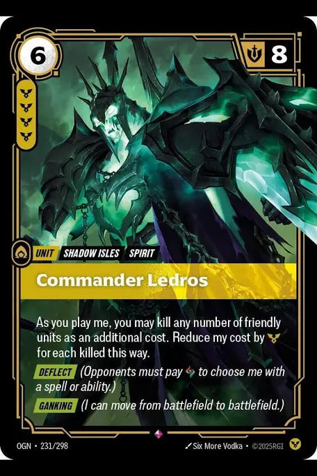 Commander Ledros 231/298 / Origins / Riftbound: League of Legends