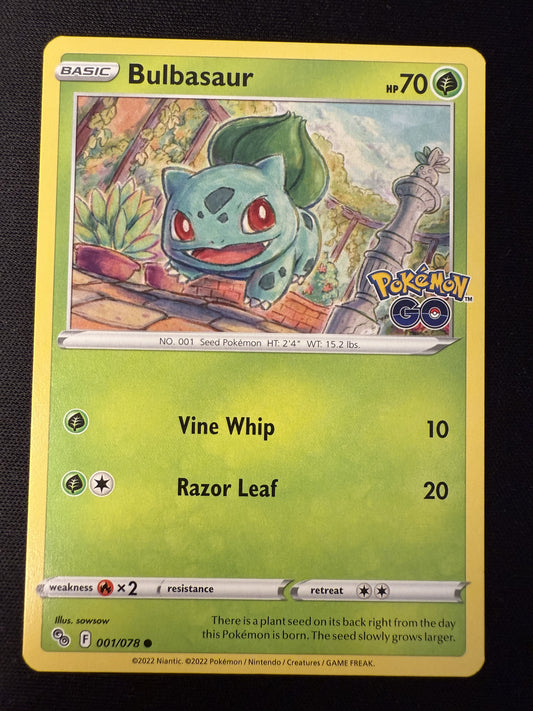 Bulbasaur 001/078 Pokemon GO - common - 2023