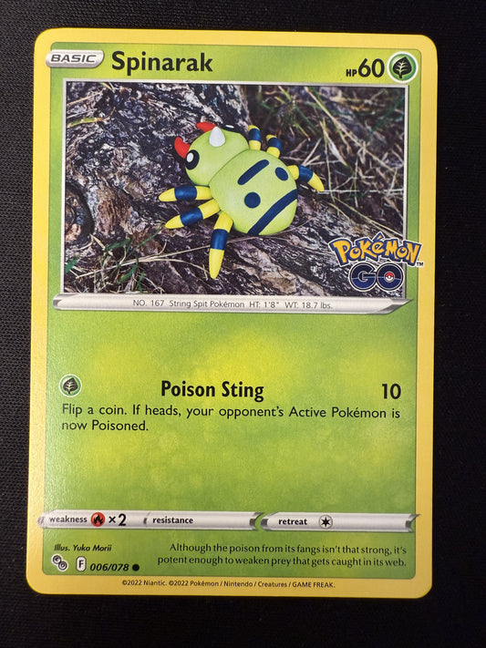 Spinarak 006/078 Pokemon GO - common - 2023