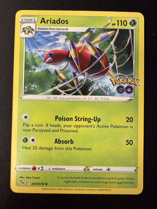 Ariados 007/078 Pokemon GO - Uncommon - 2023