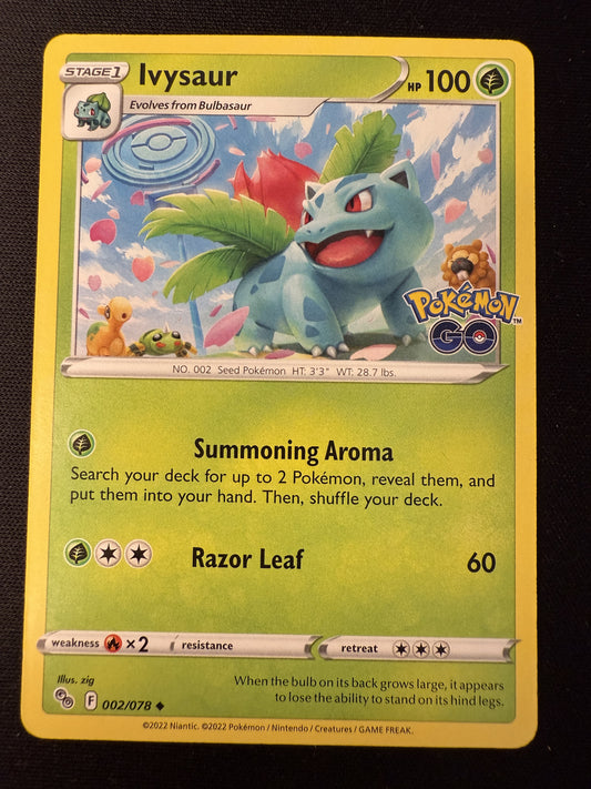 Ivysaur 002/078 Pokemon GO - Uncommon - 2023