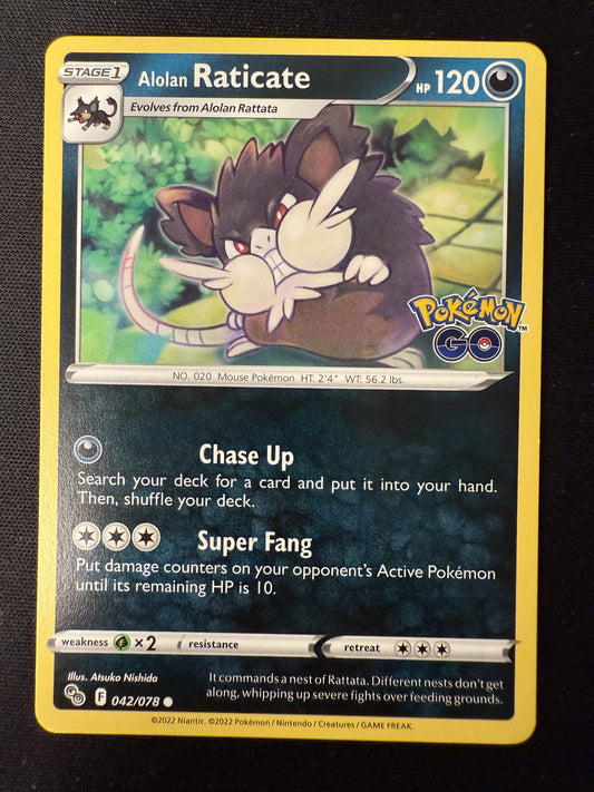 Alolan Raticate 042/078 Pokemon GO - common - 2023
