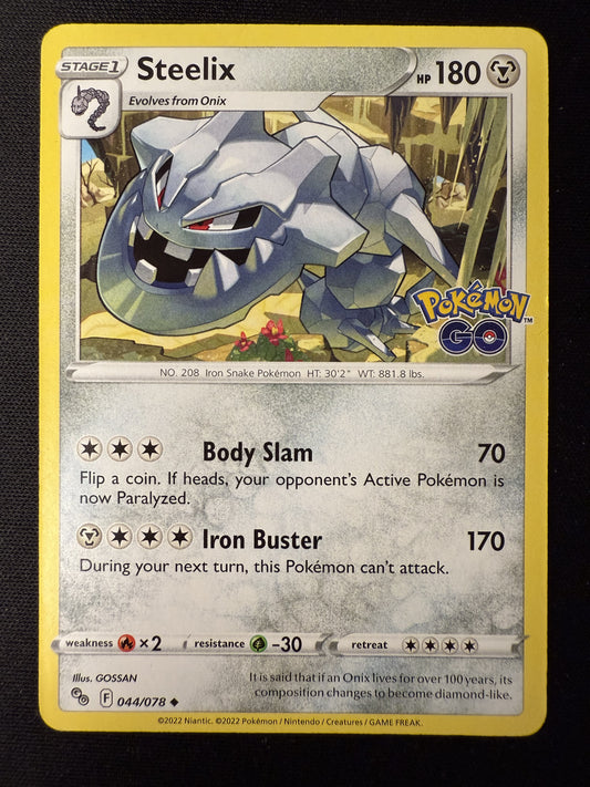 Steelix 044/078 Pokemon GO - Uncommon - 2023