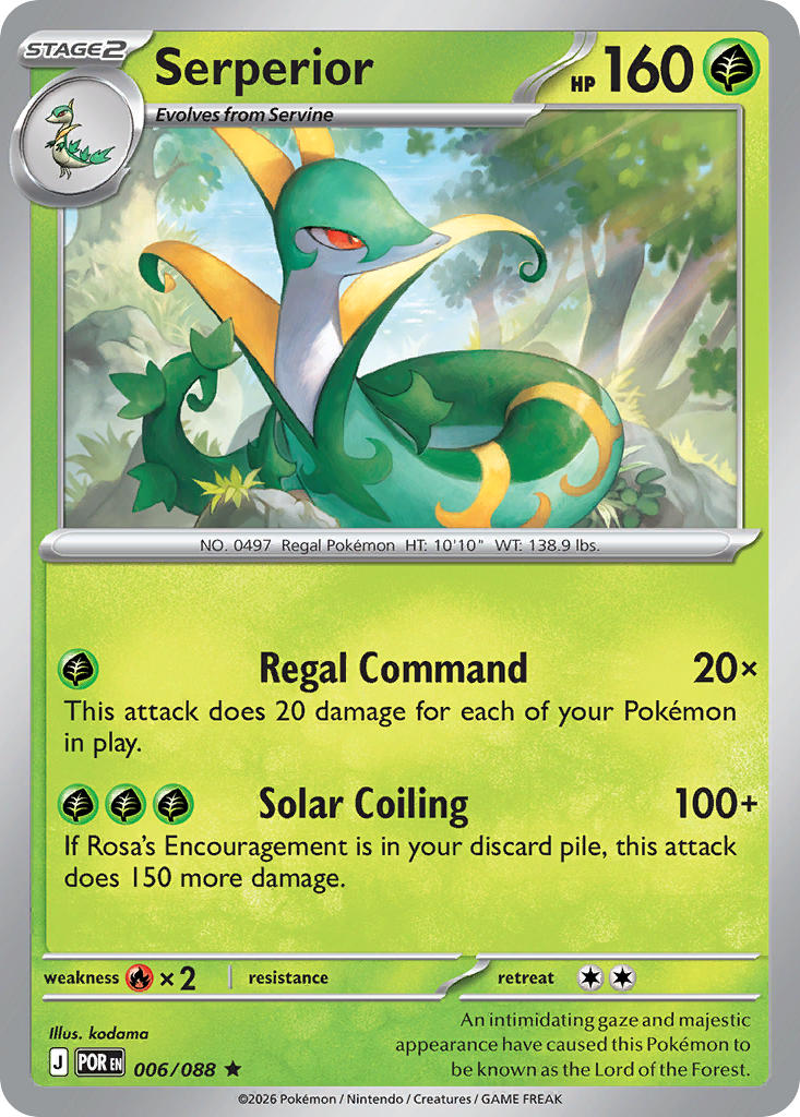 Serperior 006/088 / Holo / Perfect Order / Pokémon
