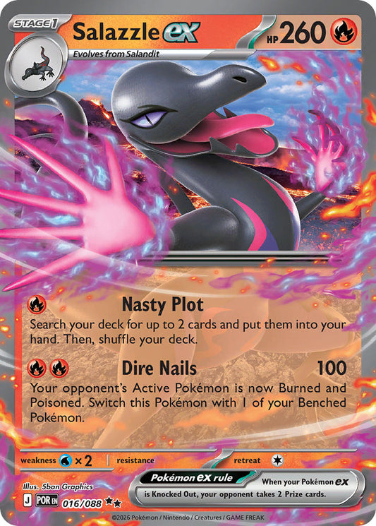 Salazzle ex 016/088 / Perfect Order / Pokémon