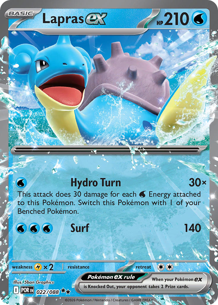 Lapras ex 022/088 / Perfect Order / Pokémon