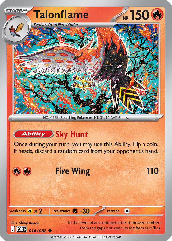 Talonflame 014/088 / Perfect Order / Pokémon
